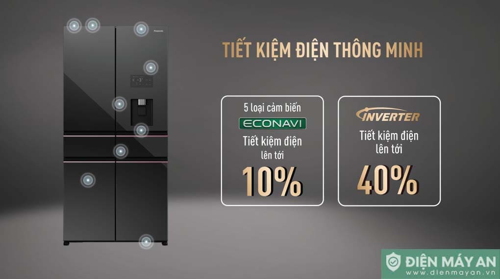 Tủ lạnh Panasonic Inverter 650 lít Multi Door NR-WY720ZMMV